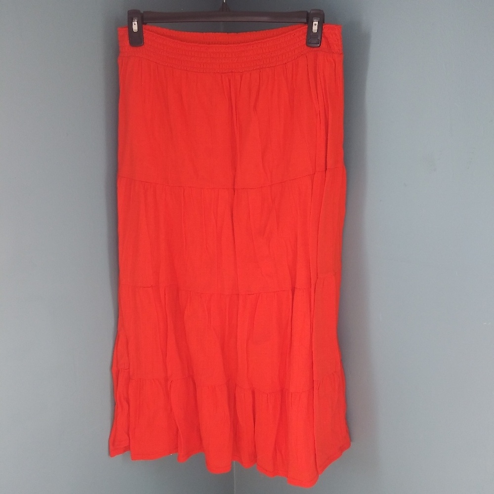 Cato Orange skirt mid calf